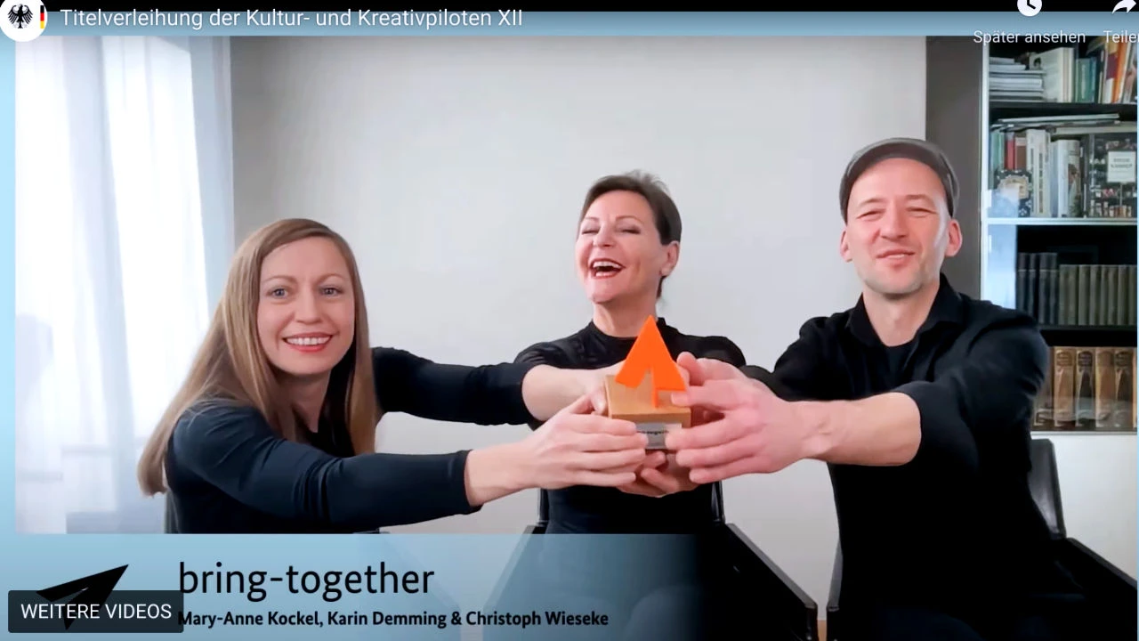bring-together Matching für gemeinsam Wohnen Titelträger Kultur- und Kreativpilotinnen